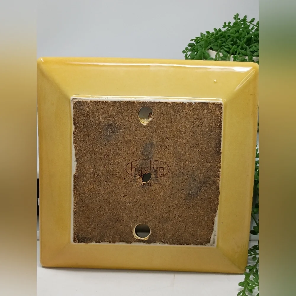 Vintage Hyalyn Yellow Ceramic Ashtray